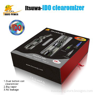 Most popular and best price bottom double coil Itsuwa atomizer Ido